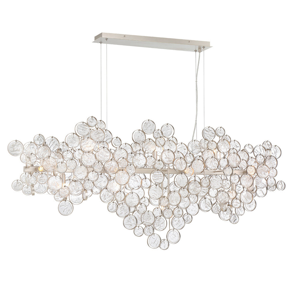Mirella Trento Clustered Glass Linear Chandelier