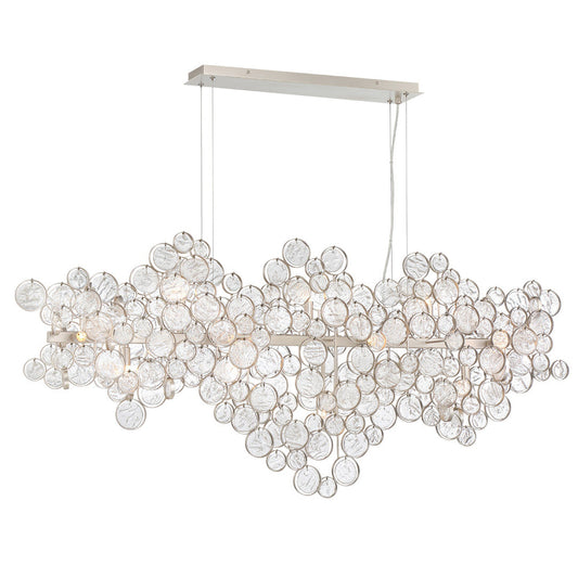 Mirella Trento Clustered Glass Linear Chandelier