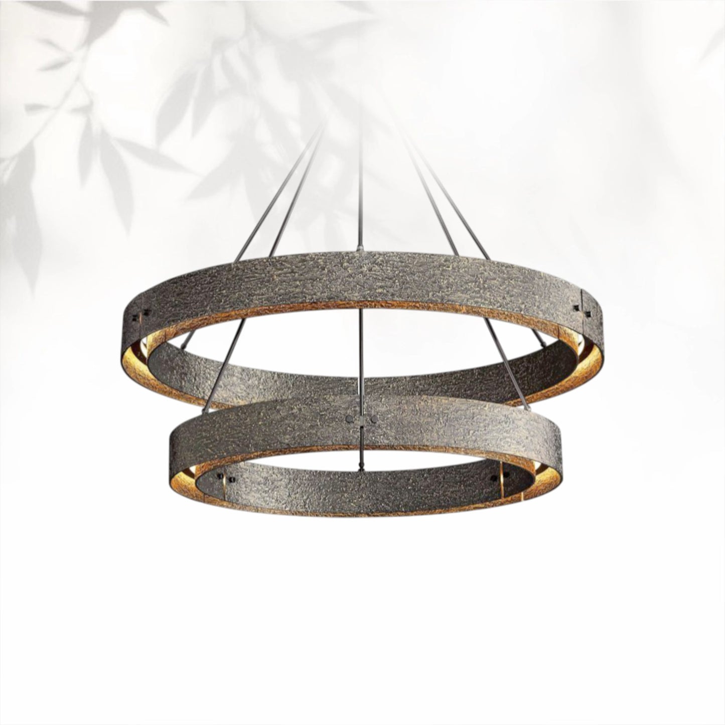 Vouvrey 2-Tier Round Living Room Chandelier