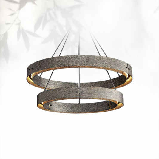 Vouvrey 2-Tier Round Living Room Chandelier