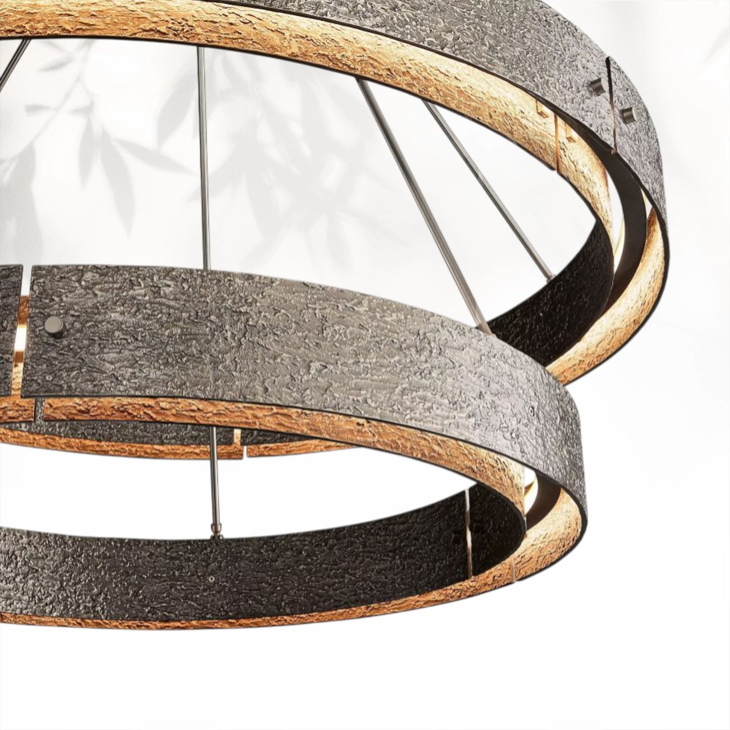 Vouvrey 2-Tier Round Living Room Chandelier