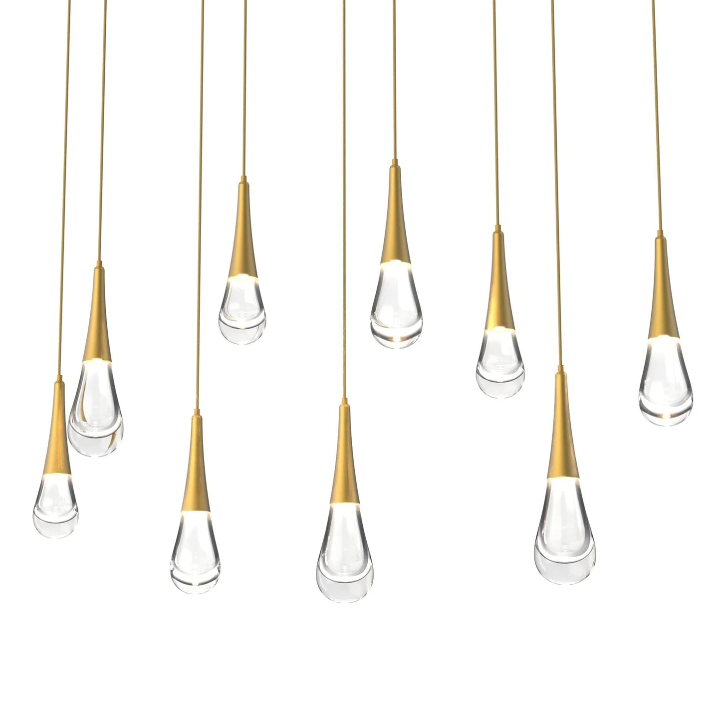 Soltaire Raindrop Rectangle LED Chandelier
