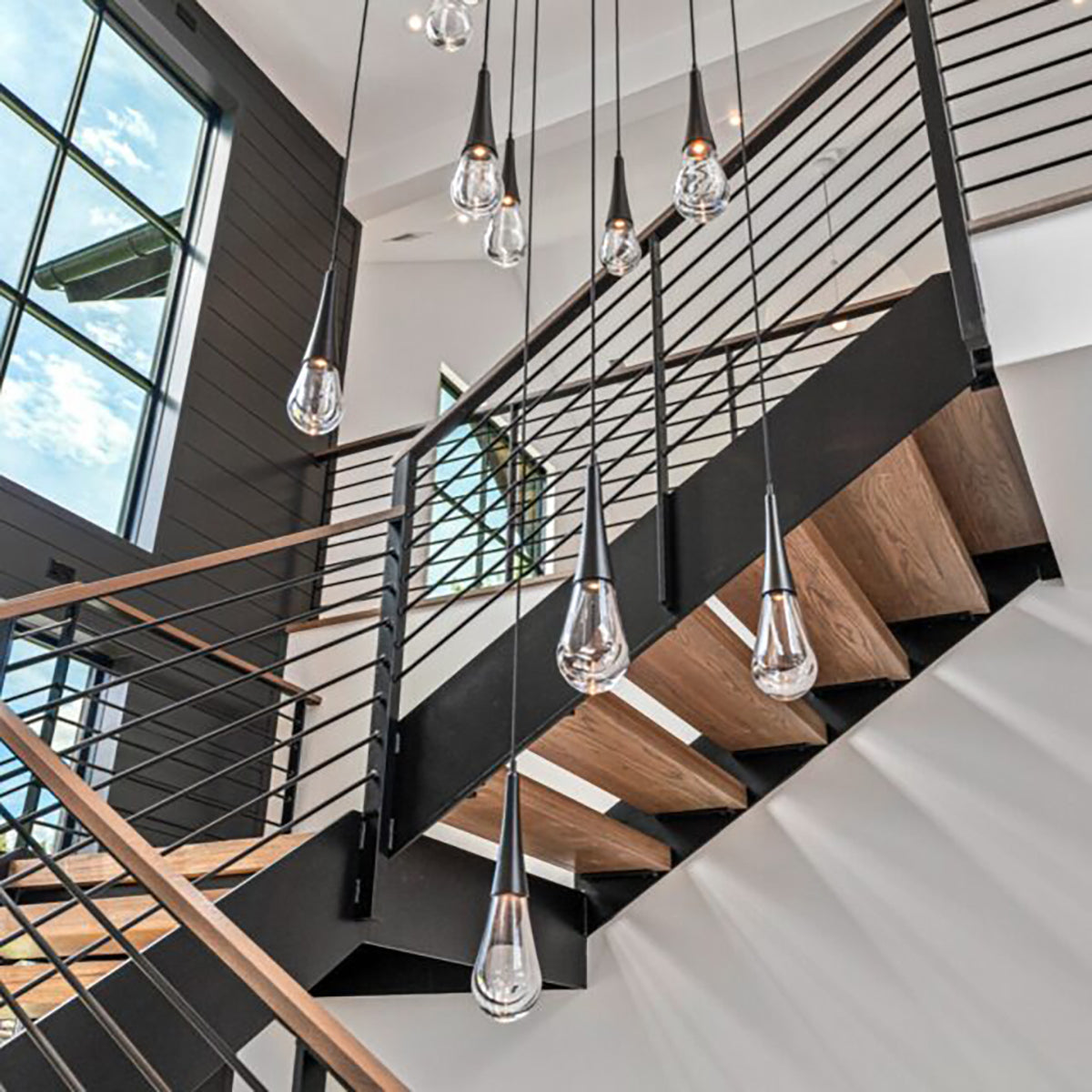 Soltaire Raindrop Rectangle LED Chandelier