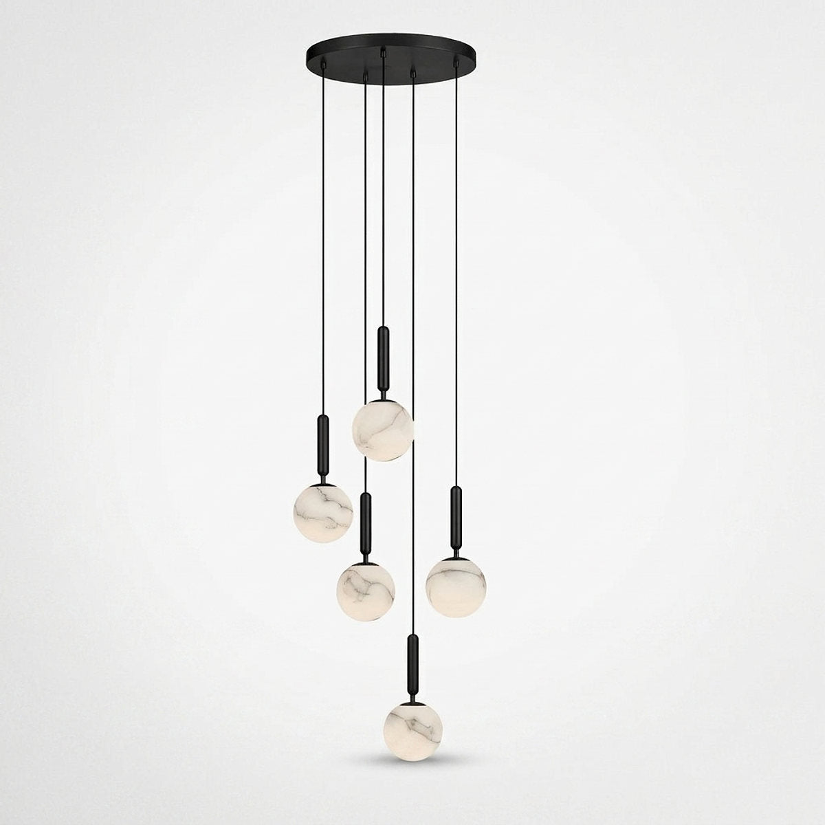 Alabaster Globe Pendant Light Collection for Dining Room & Living Room