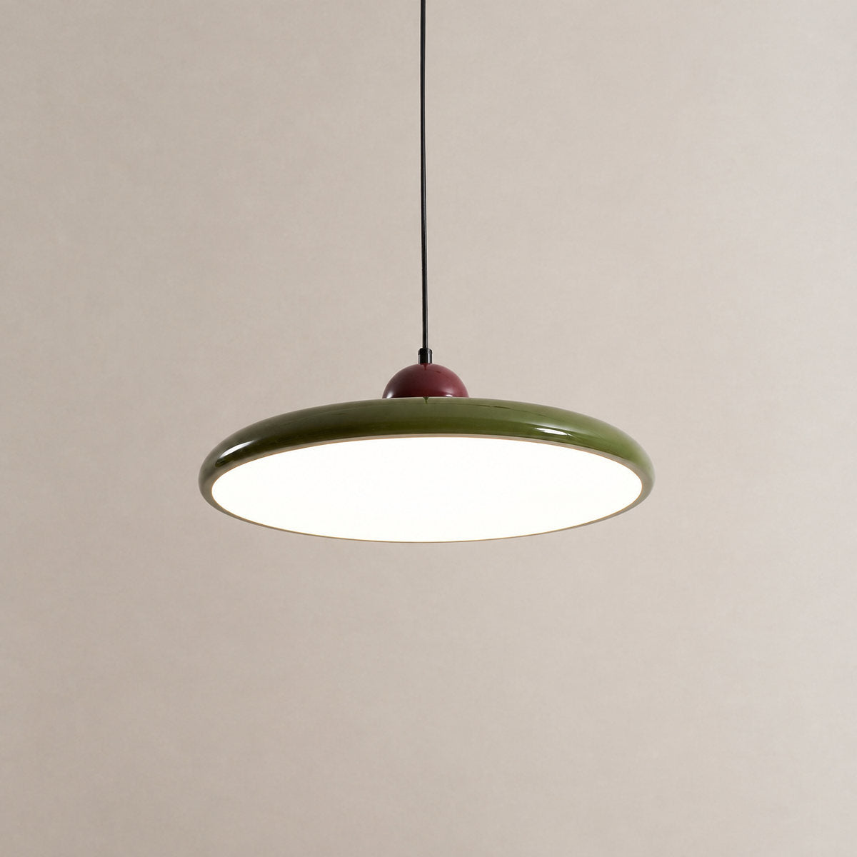 Round Disc Swag Pendant Light