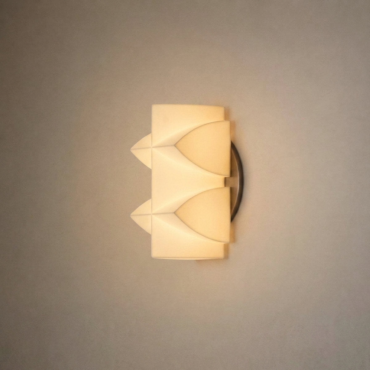 Naala Wall Lamp, 3.7~5.5-Inch x H 7.5~10.6-Inch, Gold & White for Living Room
