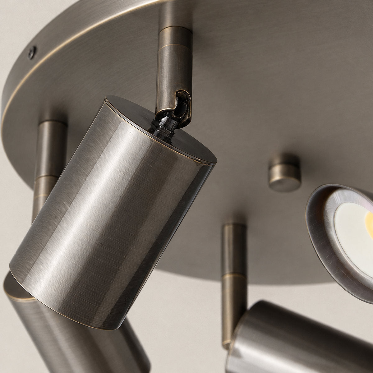 Barrel-Inspired Round Ceiling Light