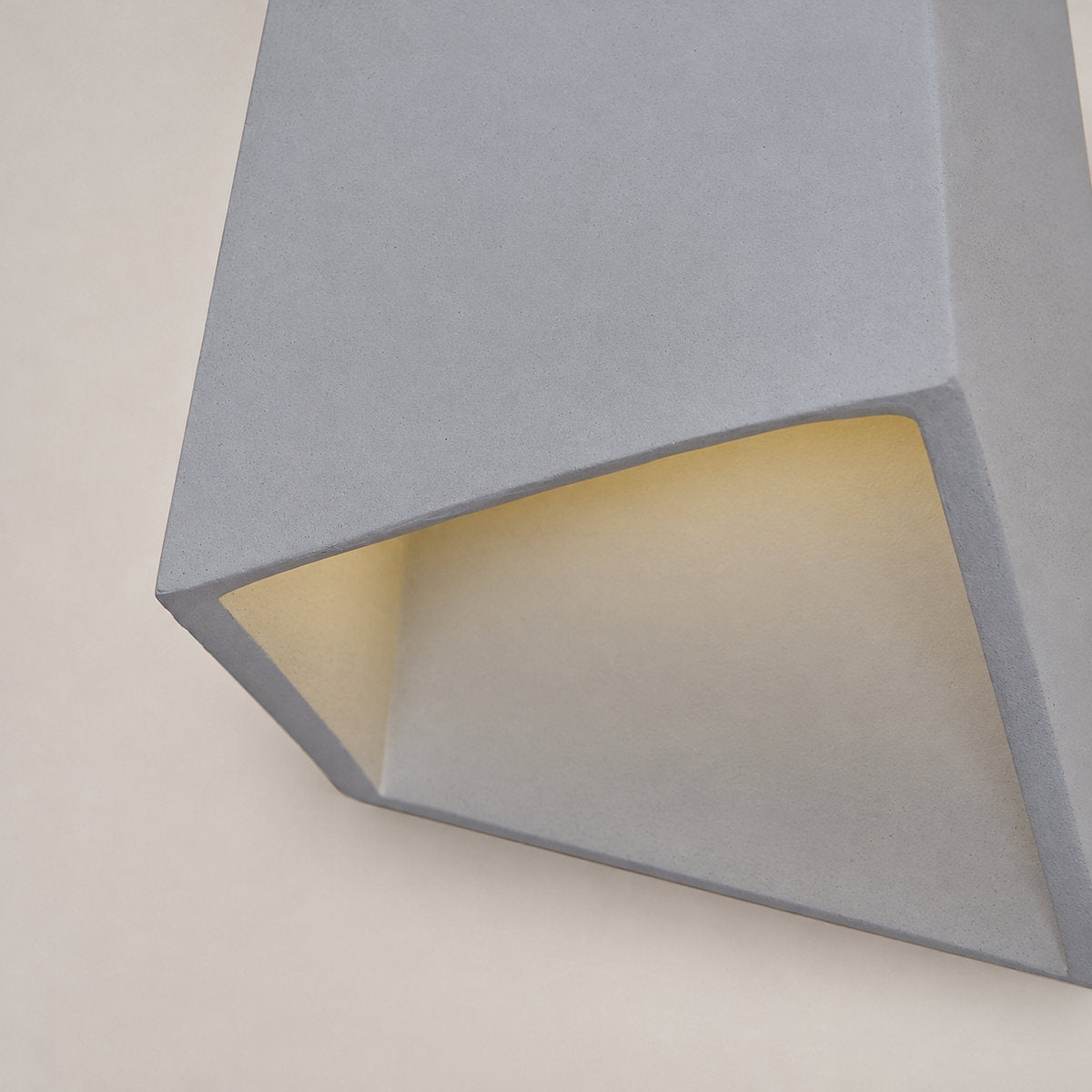 Faceted Concrete Pendant Light