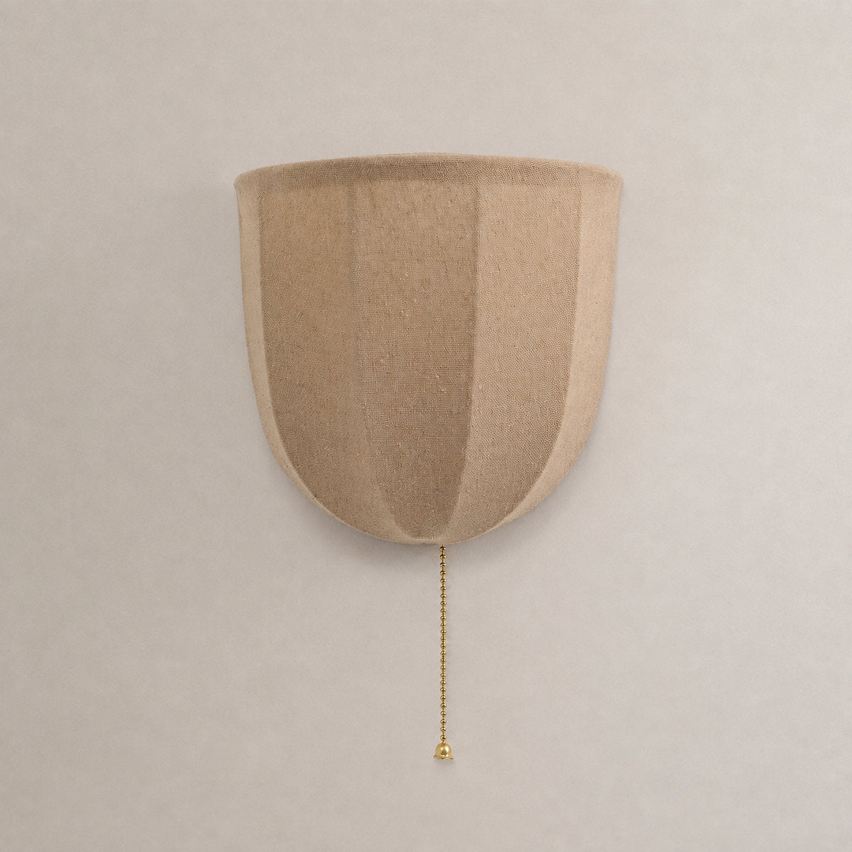Sienna Linen Wall Lamp, 7.1-Inch x H 6.3-Inch, Beige for Living Room