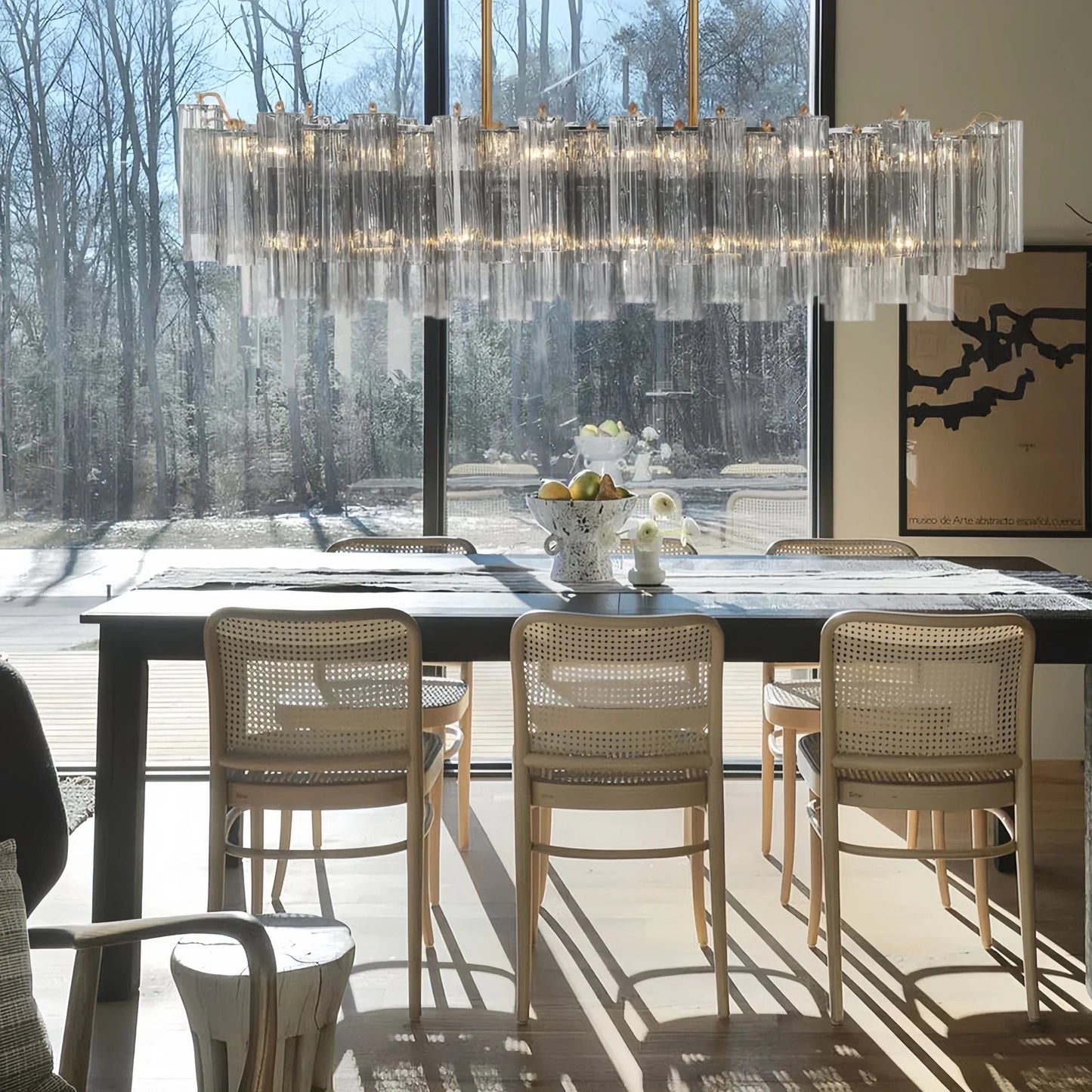 Addis 51'' Modern Linear Chandelier for Dining Room