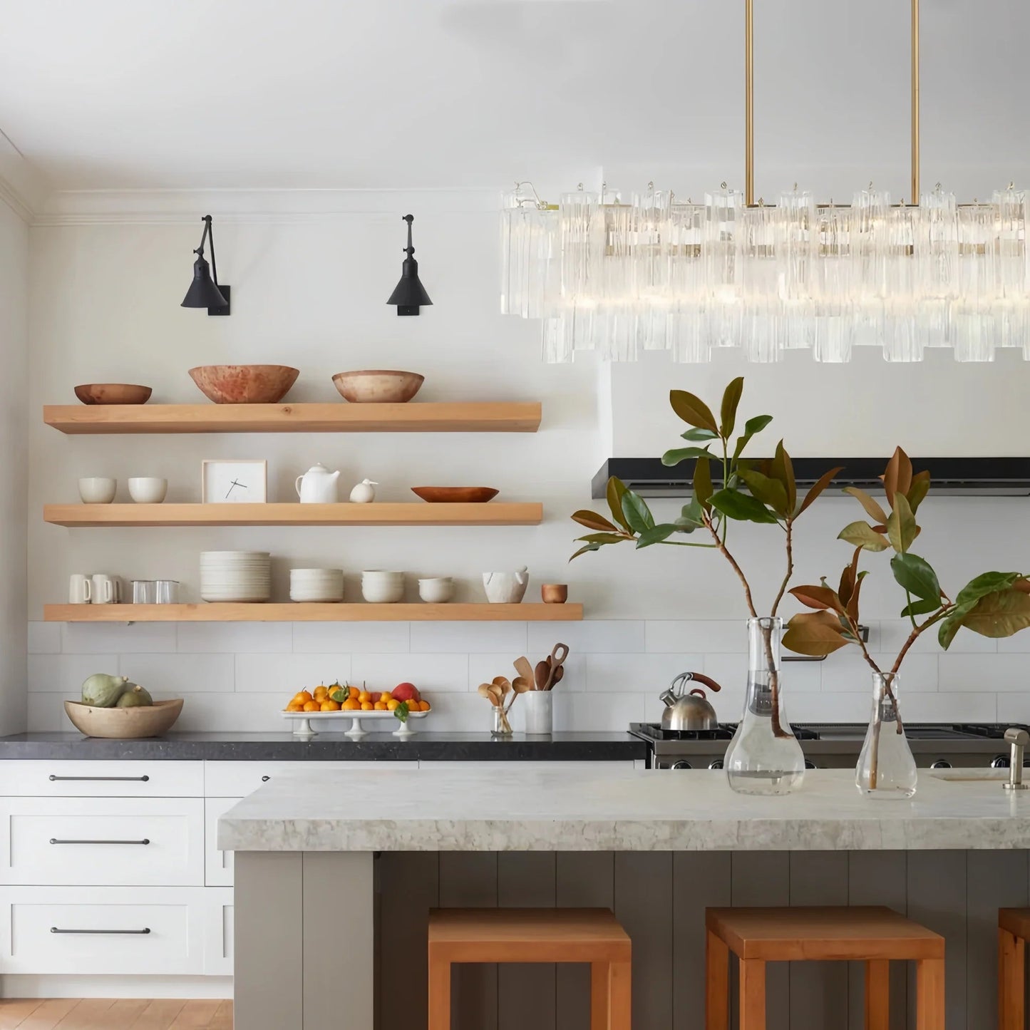Addis 51'' Modern Linear Chandelier for Dining Room