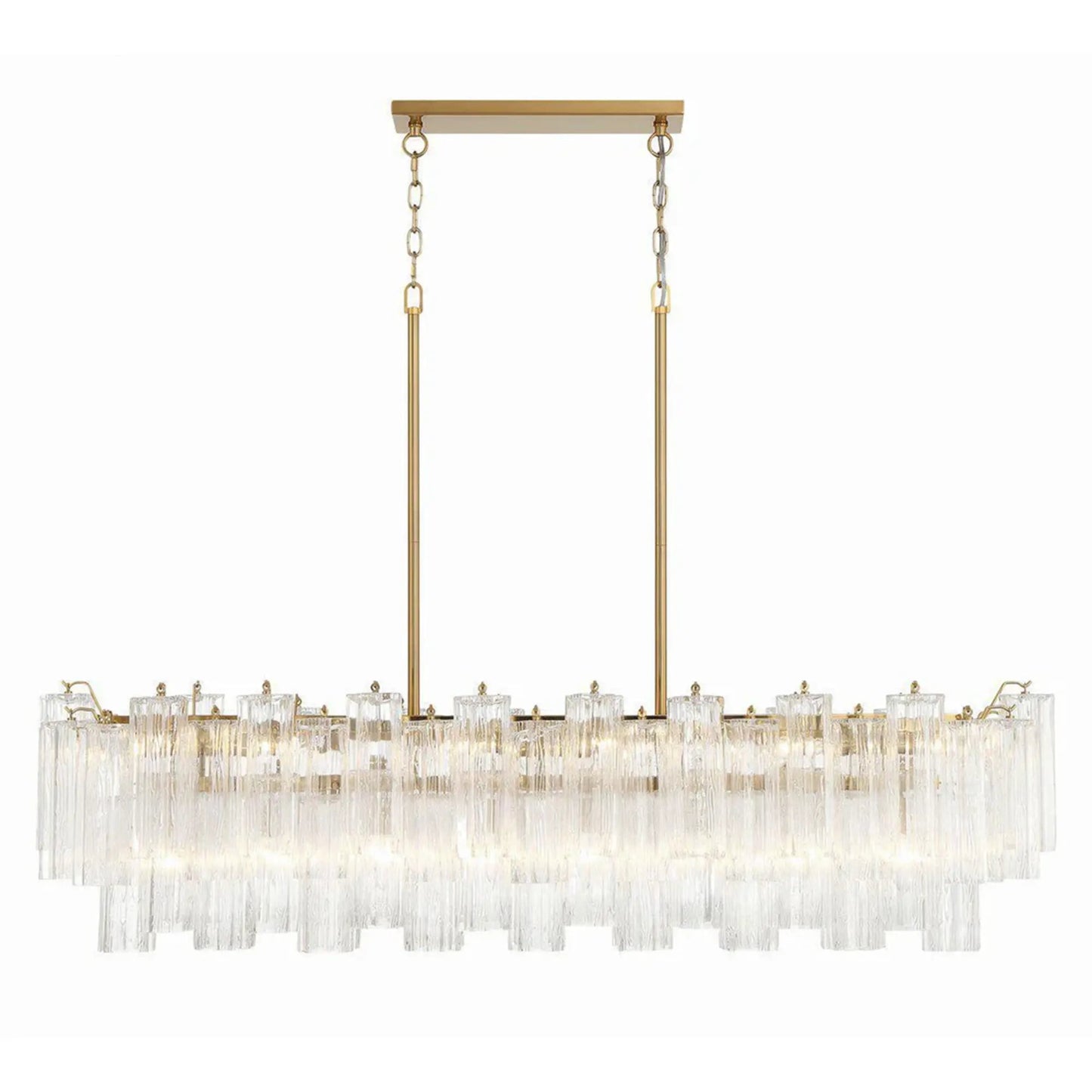 Addis 51'' Modern Linear Chandelier for Dining Room