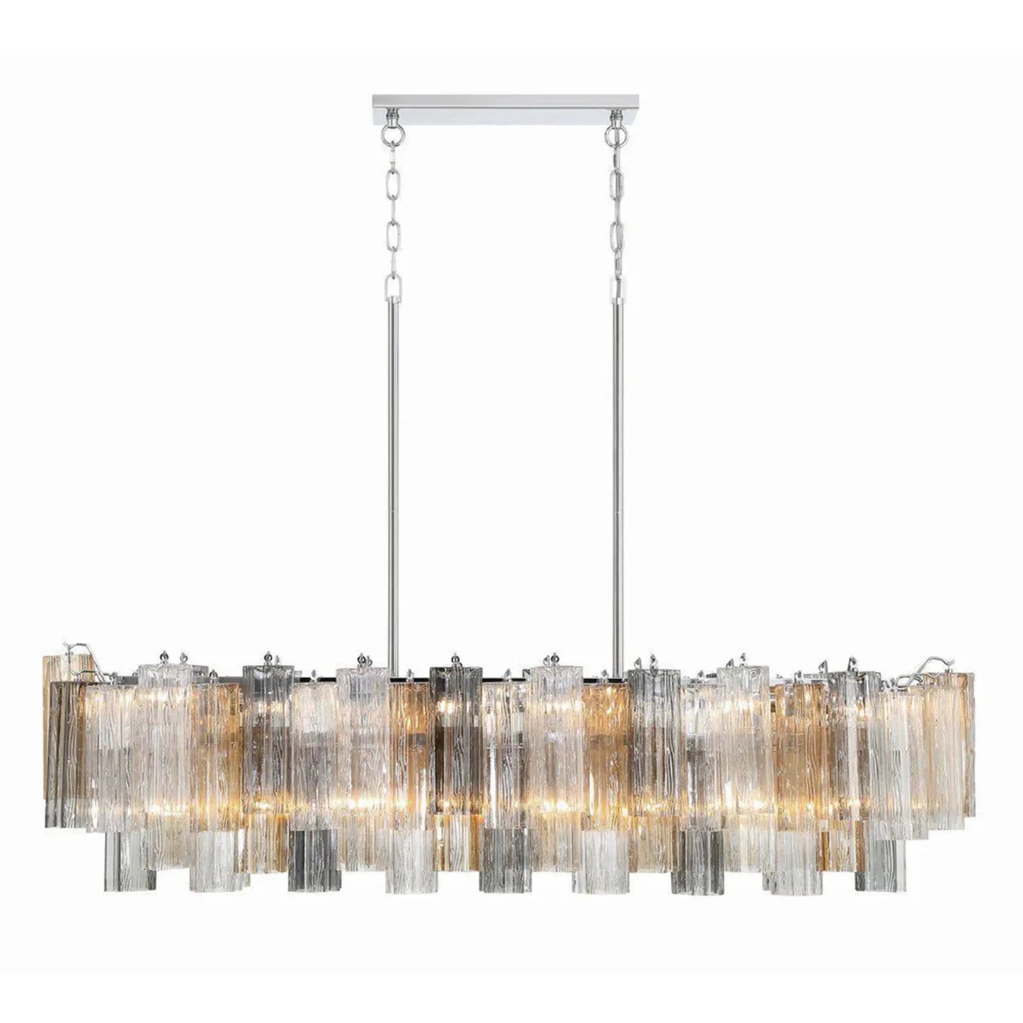 Addis 51'' Modern Linear Chandelier for Dining Room