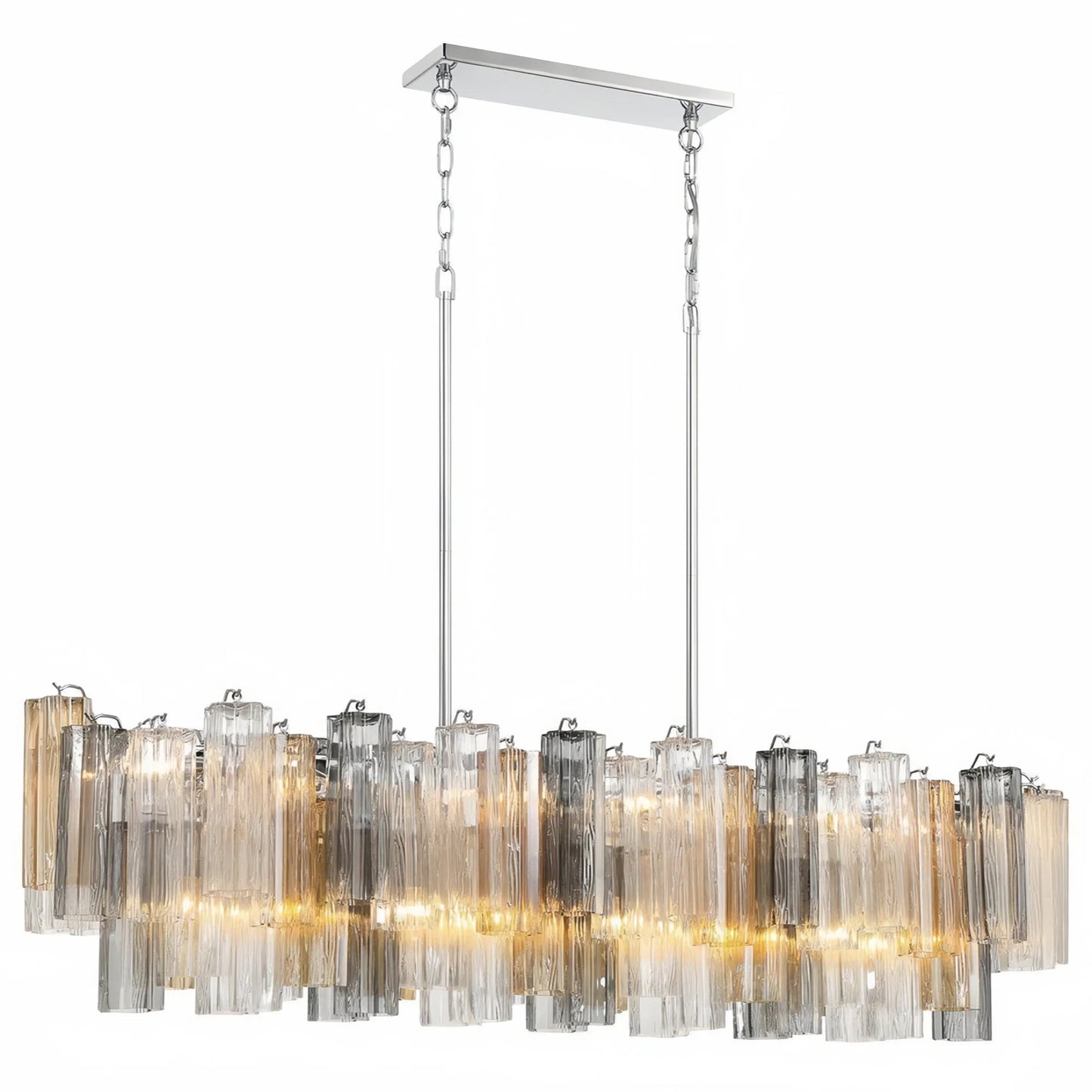 Addis 51'' Modern Linear Chandelier for Dining Room