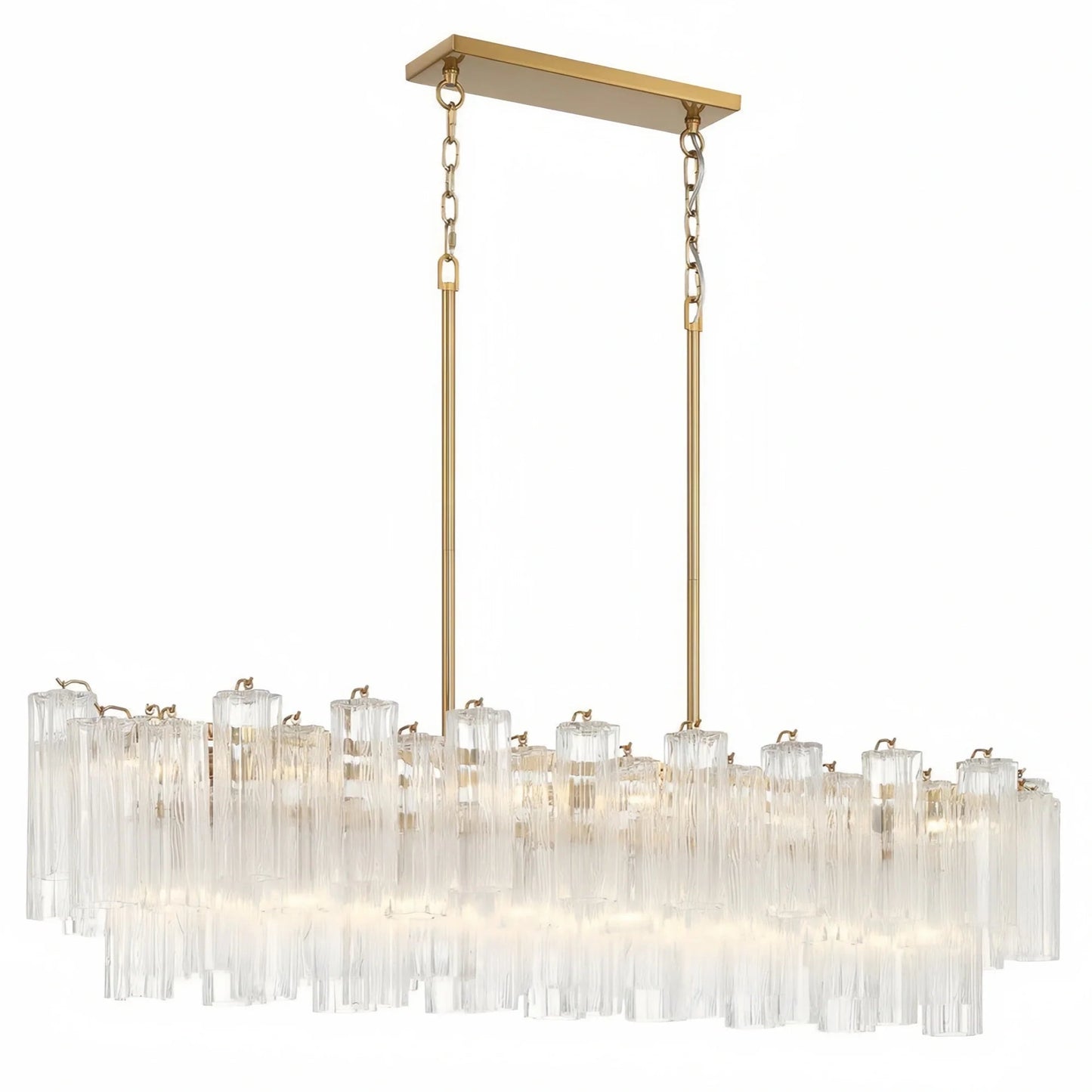 Addis 51'' Modern Linear Chandelier for Dining Room