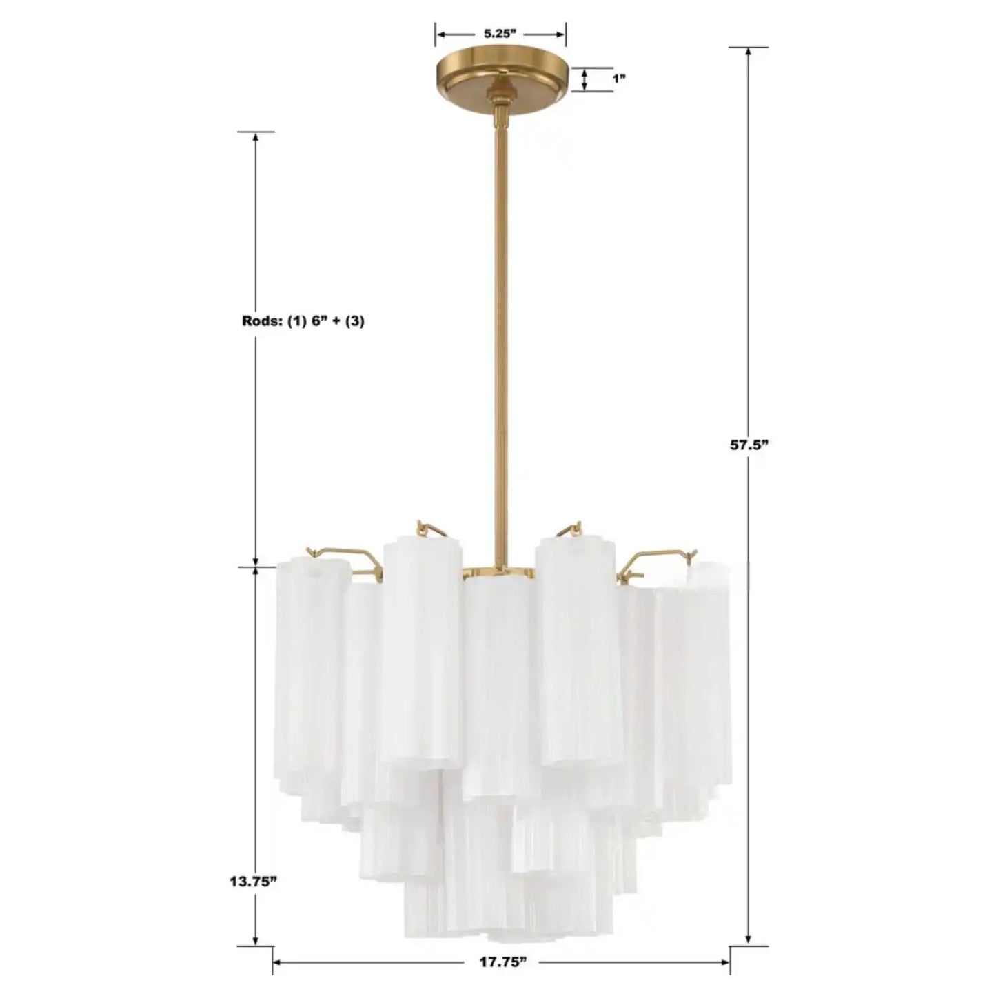 Addis Chandelier 17.8" 19.8" 22" 26.8" 32''D