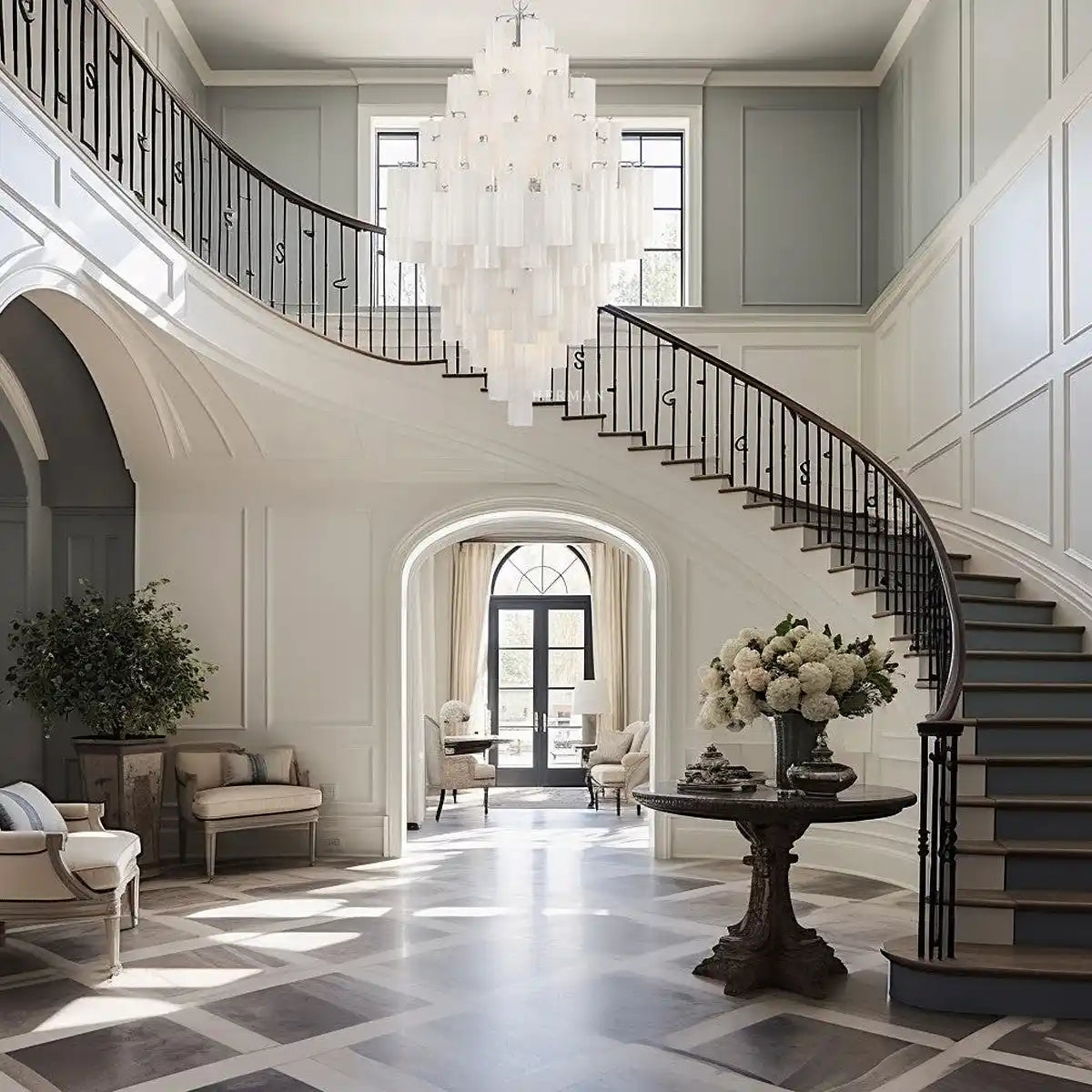 Addis Diamond Chandelier 49''H