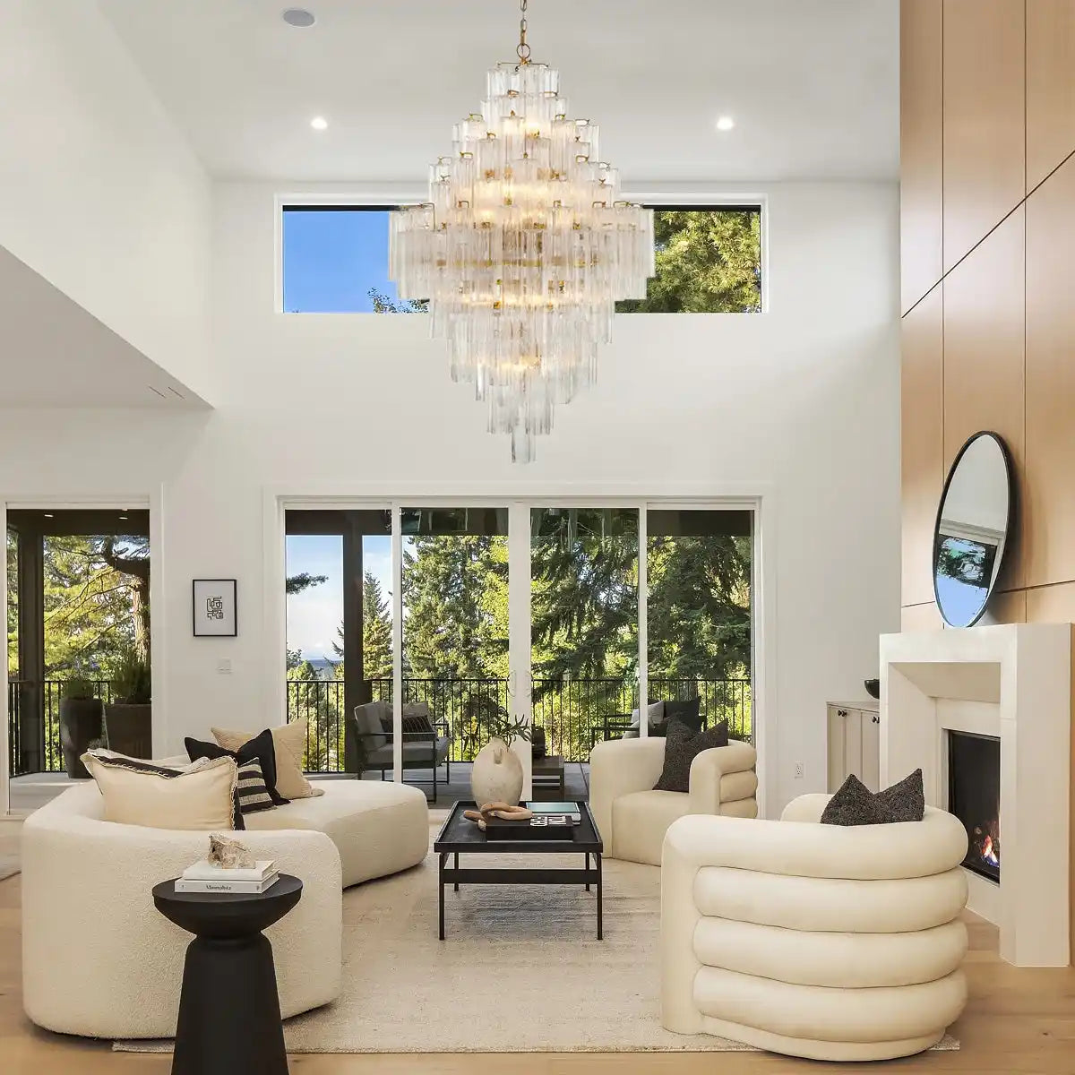 Addis Diamond Chandelier 49''H