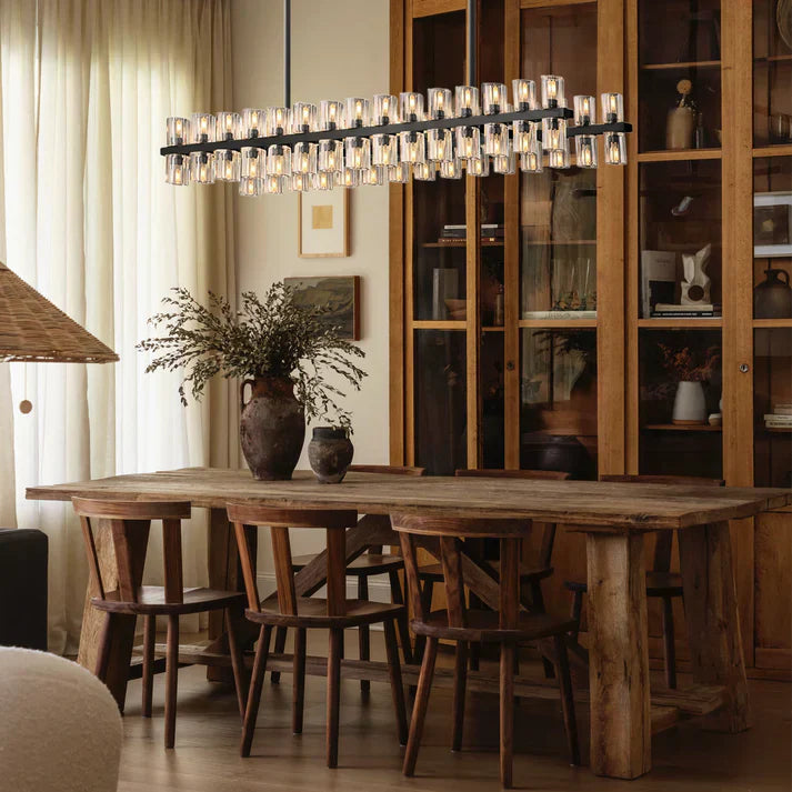Arcachen Crystal Rectangular Chandelier 54'' 72"