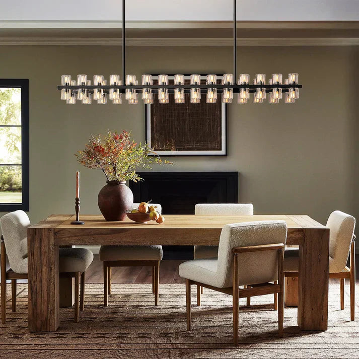 Arcachen Crystal Rectangular Chandelier 54'' 72"