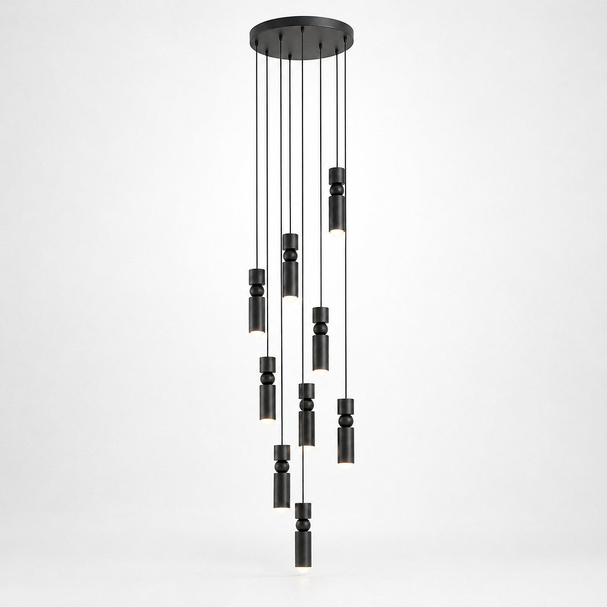 Geometric Cylinder Cluster Pendant Light