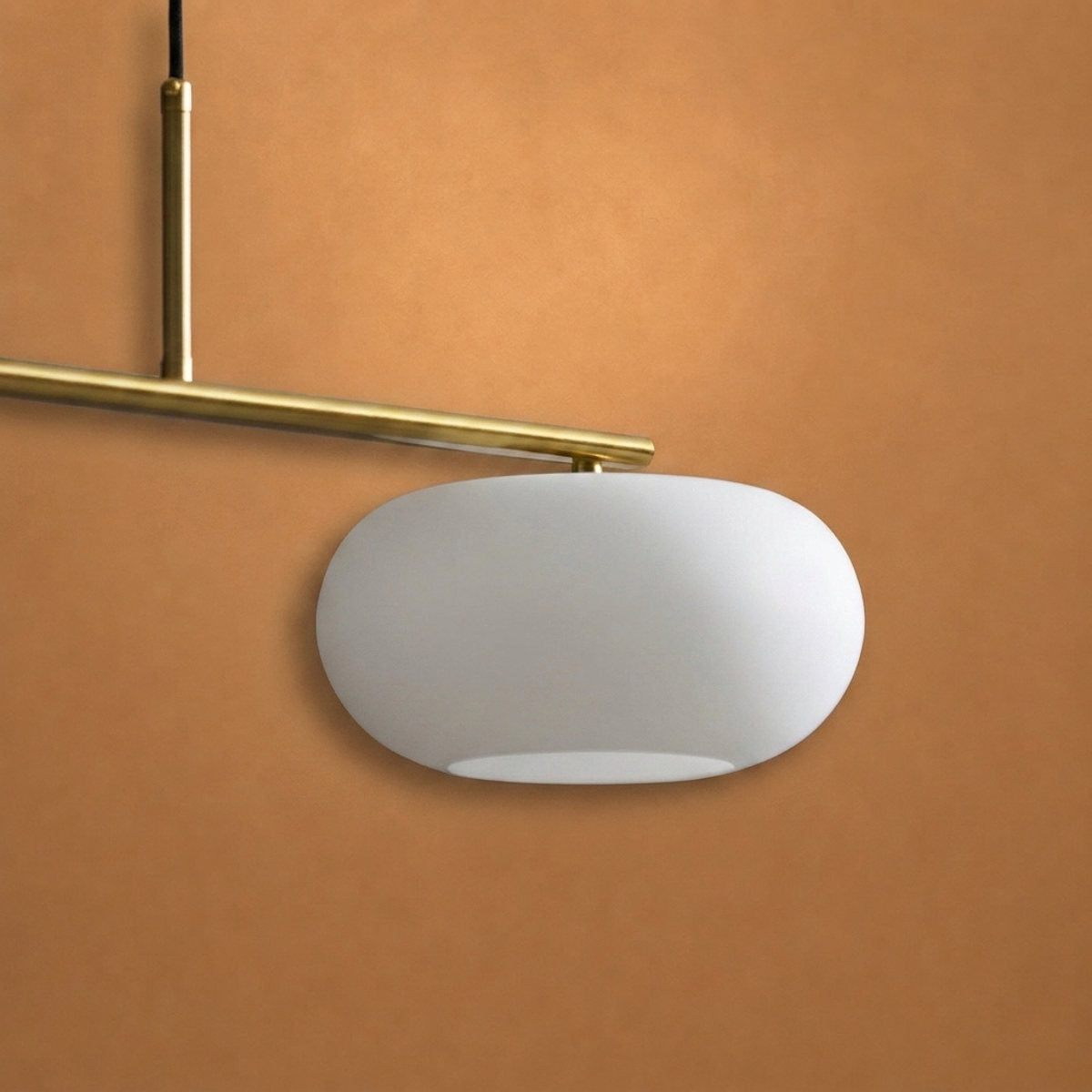 3-Light Linear Glass Pendant Fixture