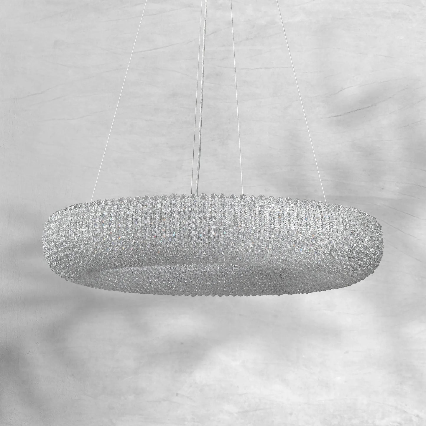 Haze Crystal Round LED Chandelier