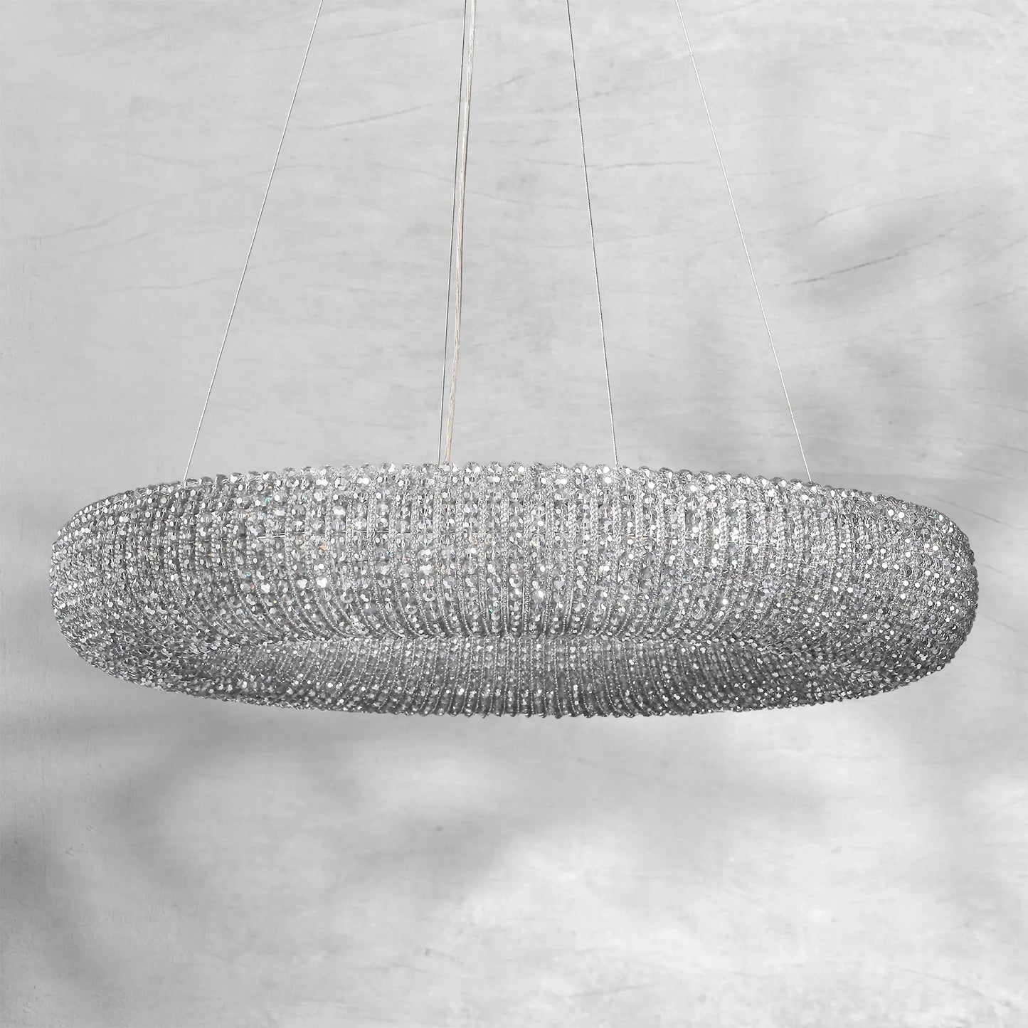 Haze Crystal Round LED Chandelier