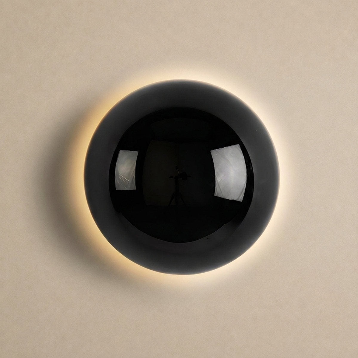 Aurum Sphere Wall Lamp, 6.3-Inch x H 3.9-Inch, Chrome, Warm Light for Living Room & Dining Room