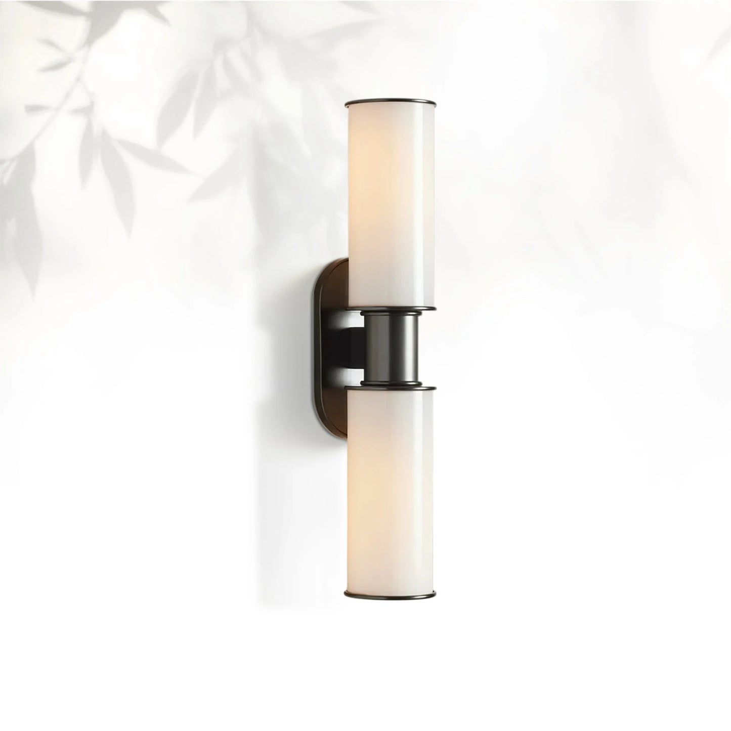 Horlin Modern Milk Glass 2-Light Wall Sconce
