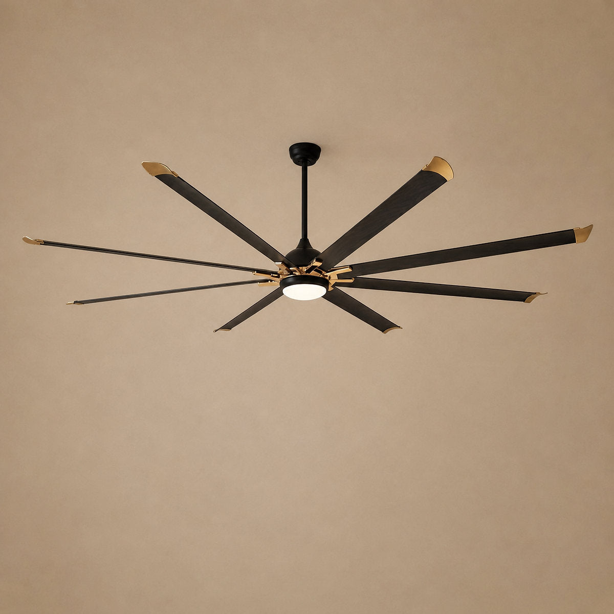 Tricolordeer Contemporary Metal Eight-Blade LED Disc Ceiling Fan