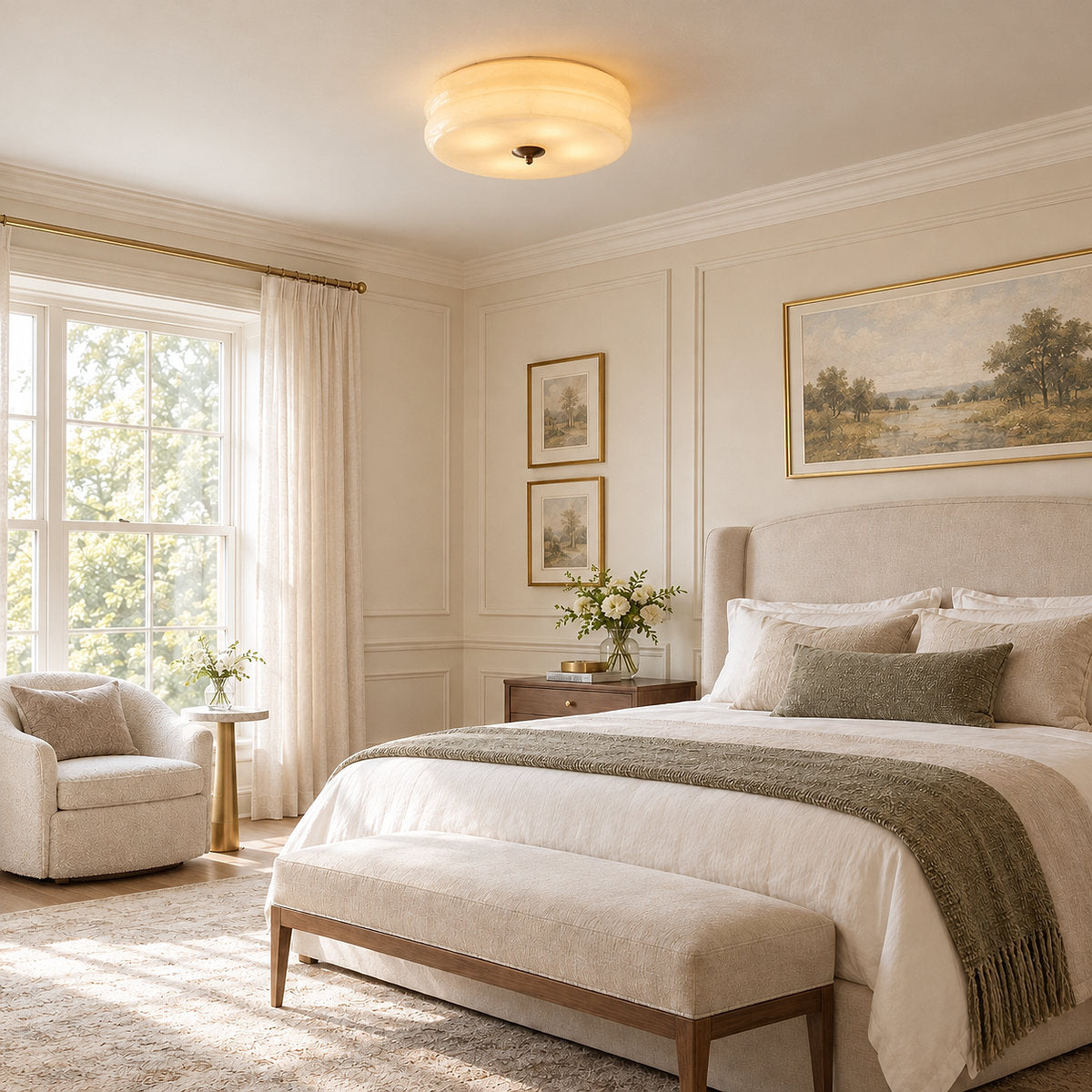 Vintage Flush Mount Ceiling Lamp