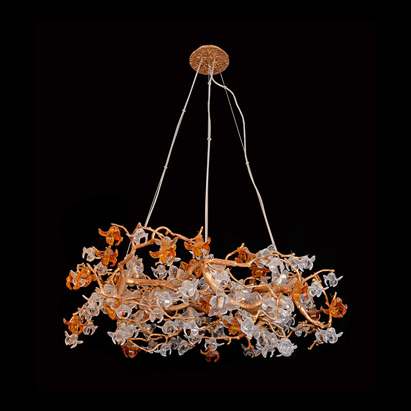 Blossom Flower Round Bedroom Chandelier Light