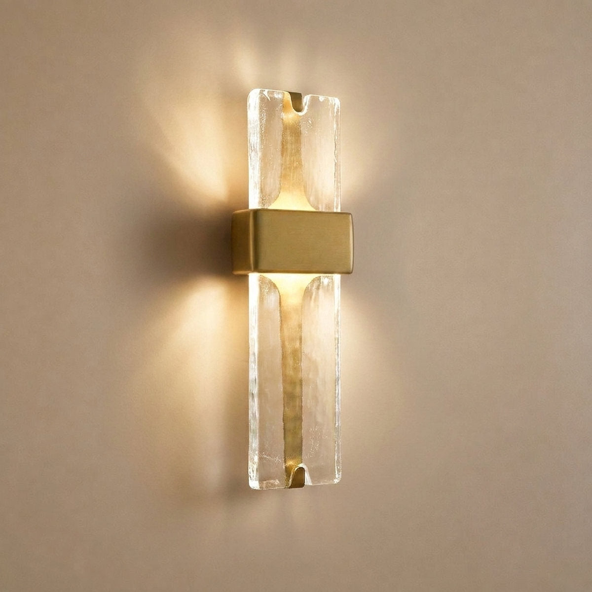 Torch Wall Lamp, 5.9-Inch x H 19.7-Inch, Gold, Warm Light for Living Room