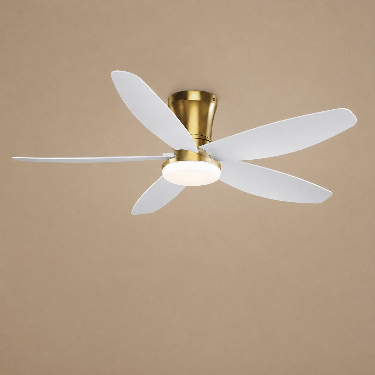 Modern LED Disc Light Flush Mount Ceiling Fan