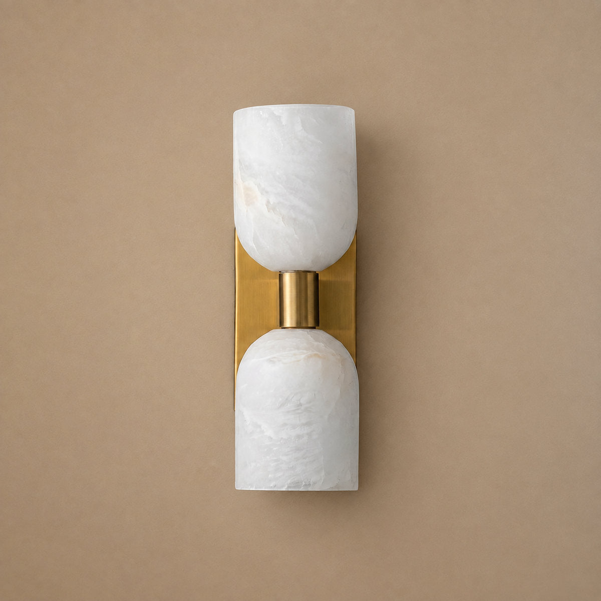 Tricolordeer Symmetrical Dual Light Brass Wall Sconce