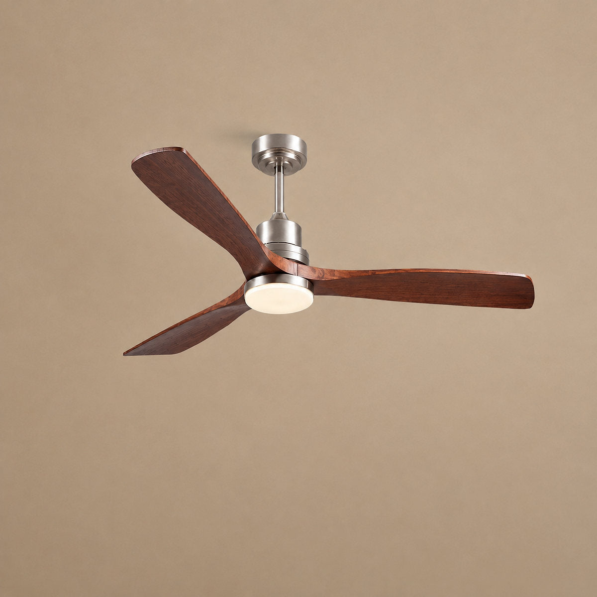 Tricolordeer Contemporary Integrated LED Wood Blade Ceiling Fan