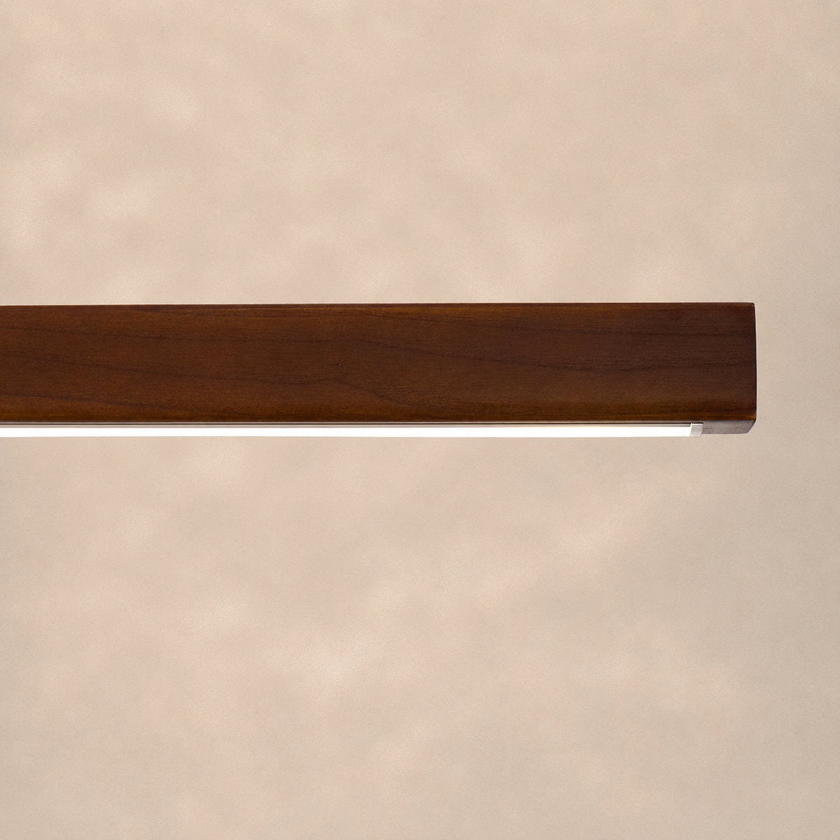 Minimalist Linear Wood Acrylic LED Pendant for Dining Room & Living Room