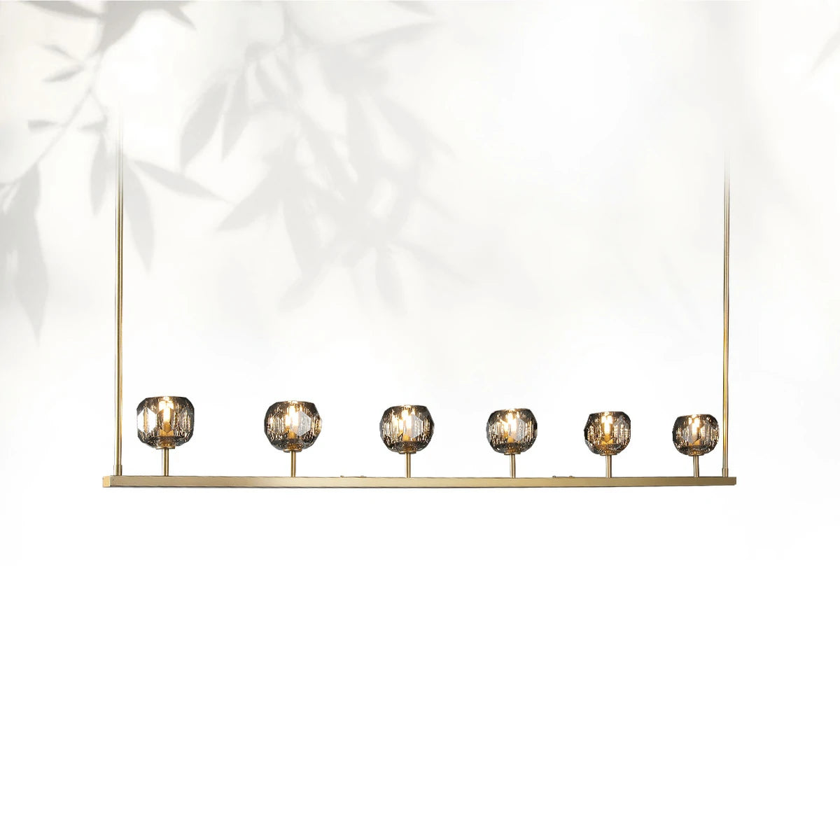 Boule Do Cristal Glass Linear Chandelier