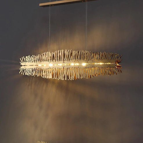 Clemo Island Gold Chandelier In Stainless Stee - Lightings Menu