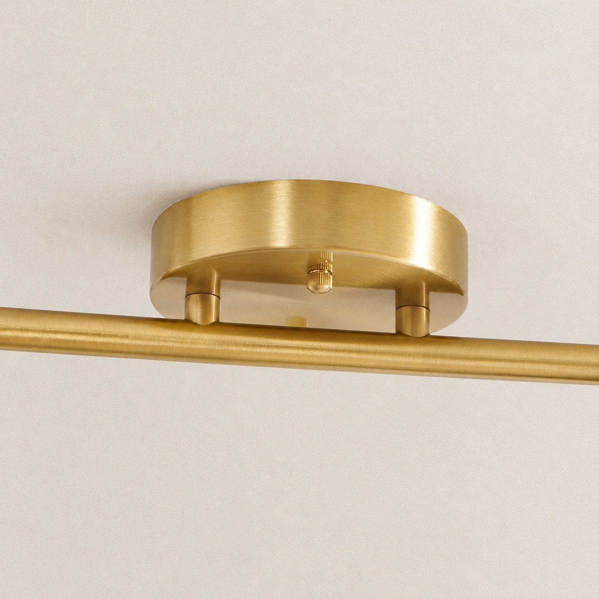 Tricolordeer Gold Brass Ceiling Light: Walnut Wood, 1–4 Heads