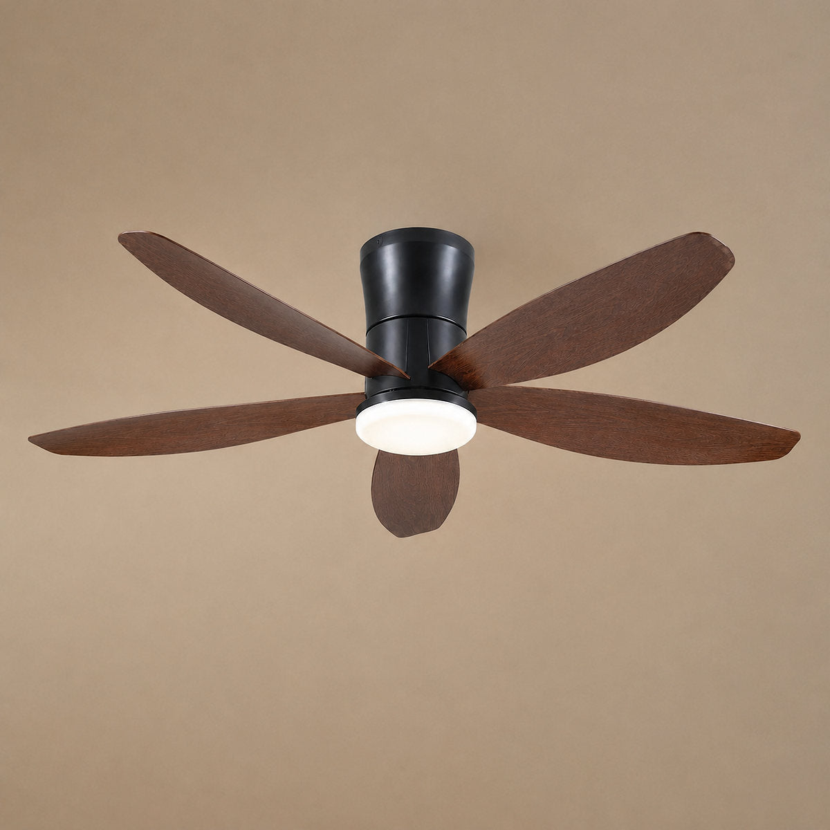 Modern LED Disc Light Flush Mount Ceiling Fan