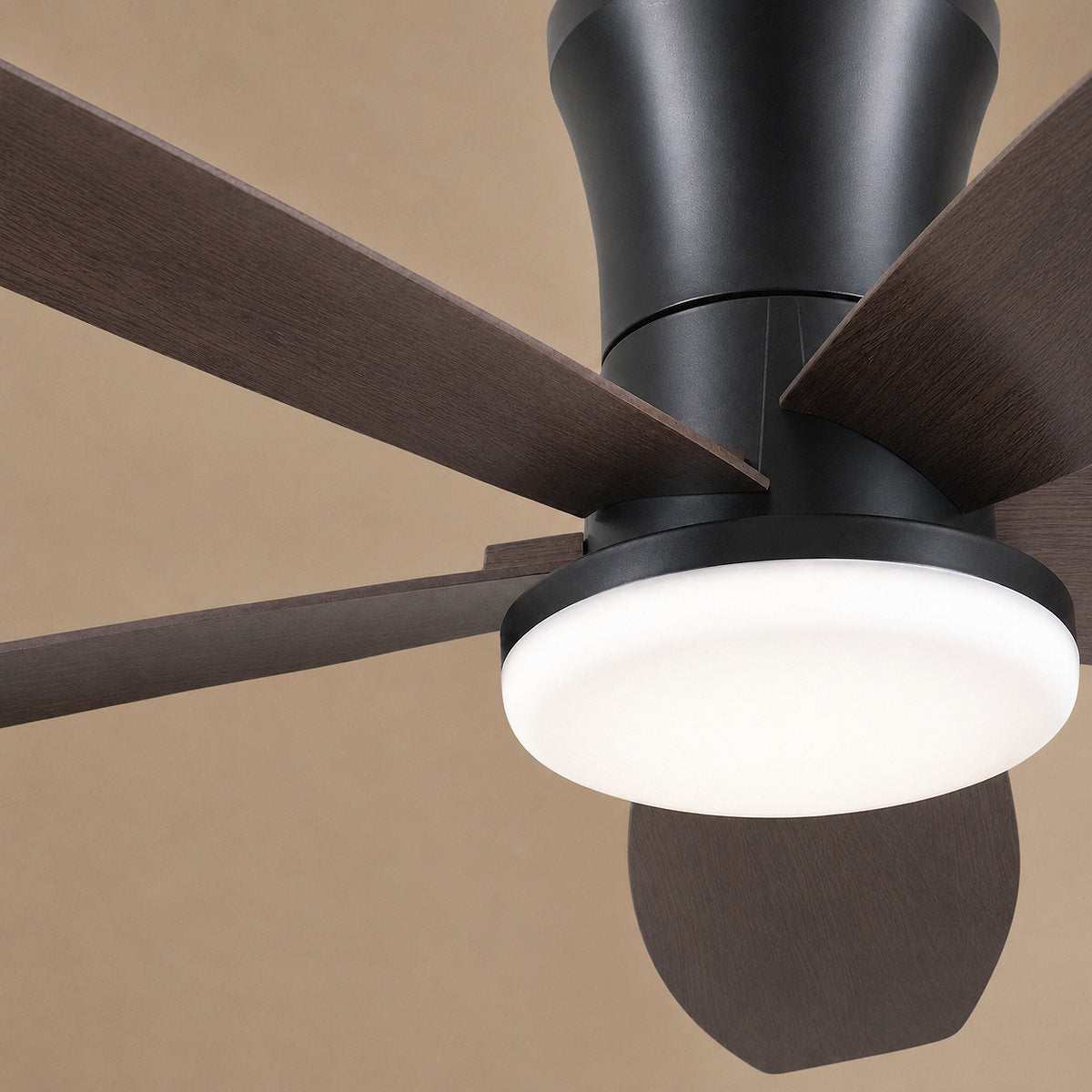 Modern LED Disc Light Flush Mount Ceiling Fan