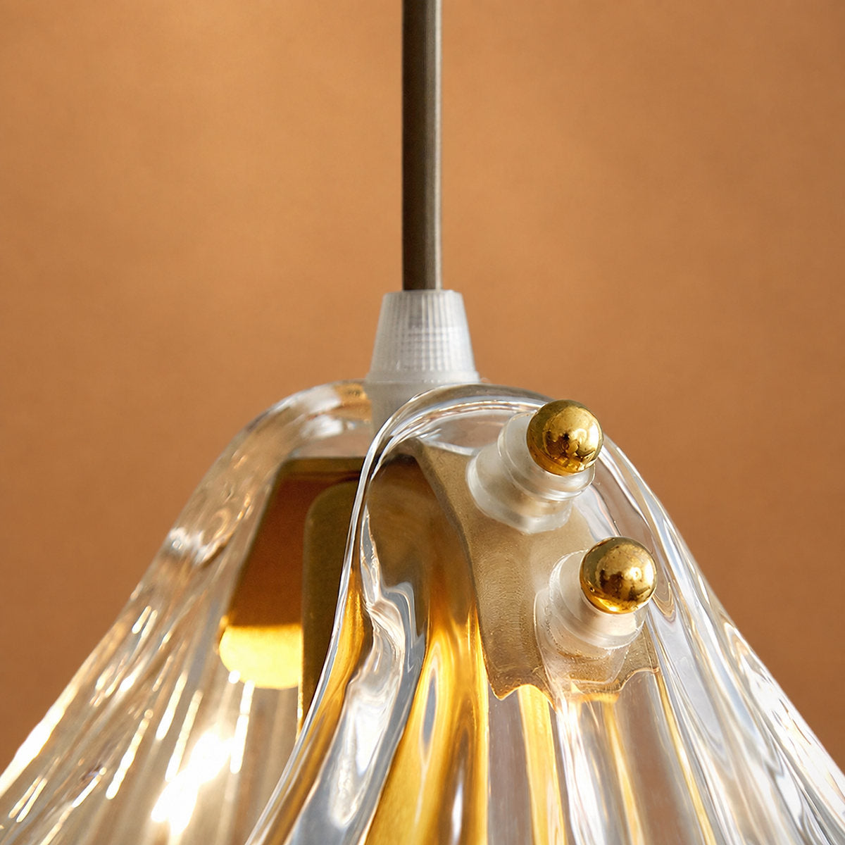 Hand-Blown Glass Swag Pendant Light