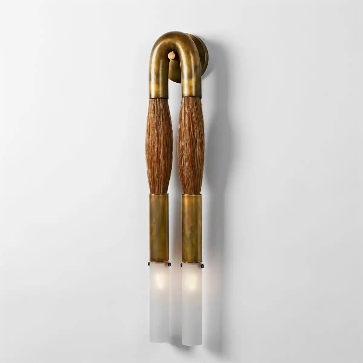 Double Head Antonia Horsehair Sconce