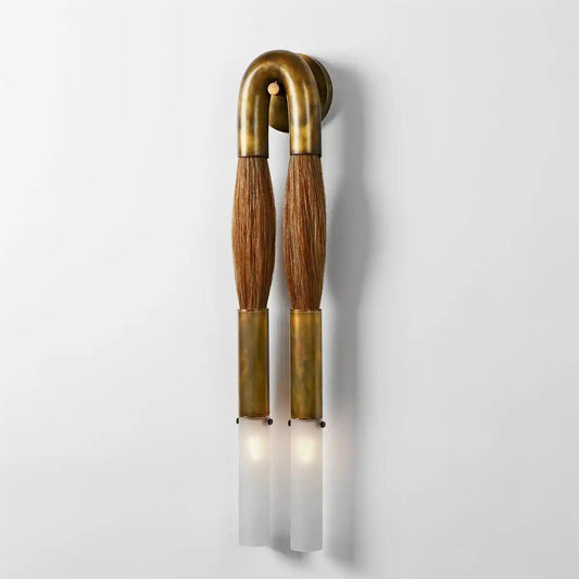 Double Head Antonia Horsehair Sconce