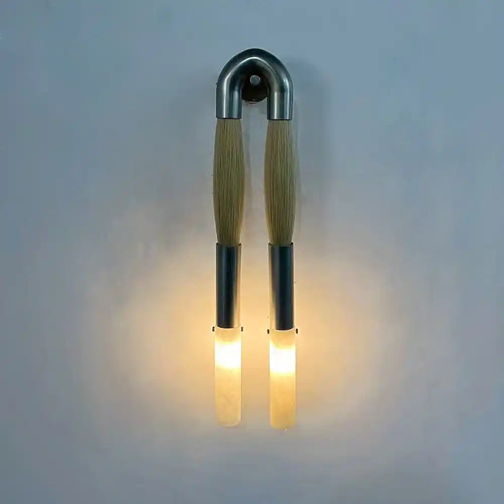 Double Head Antonia Horsehair Sconce