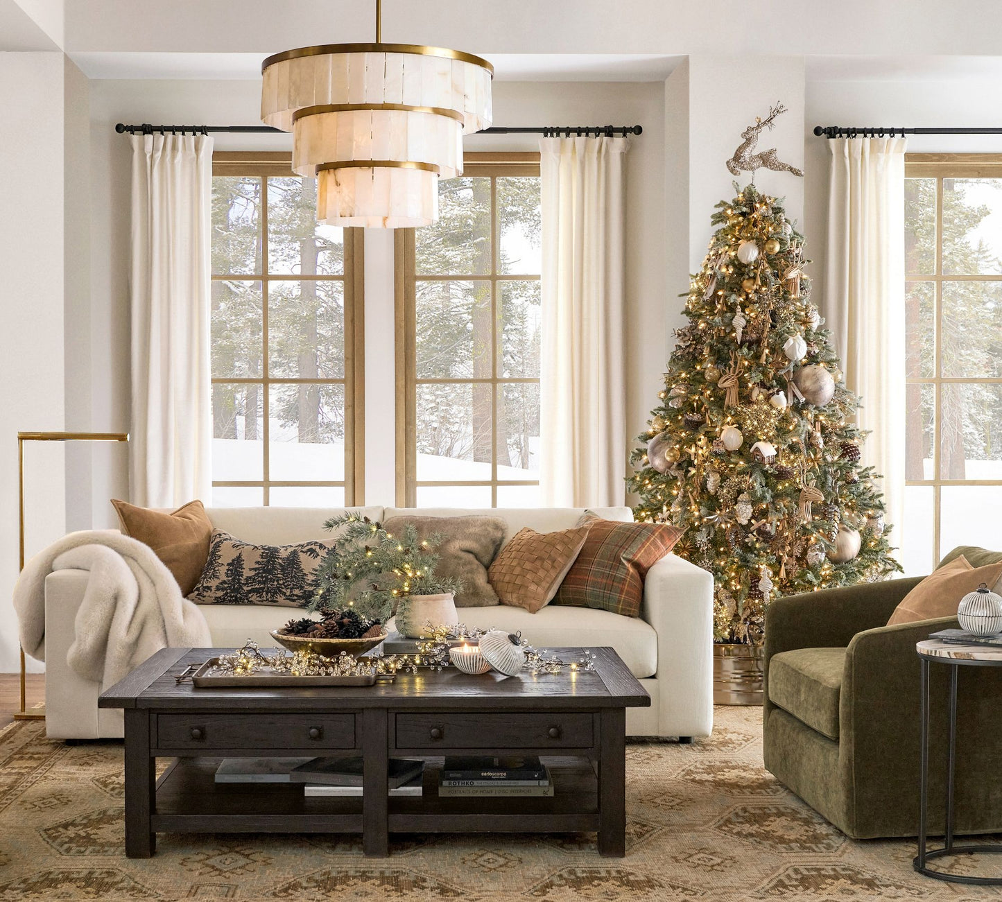 Windham Alabaster 3 Tier Chandelier