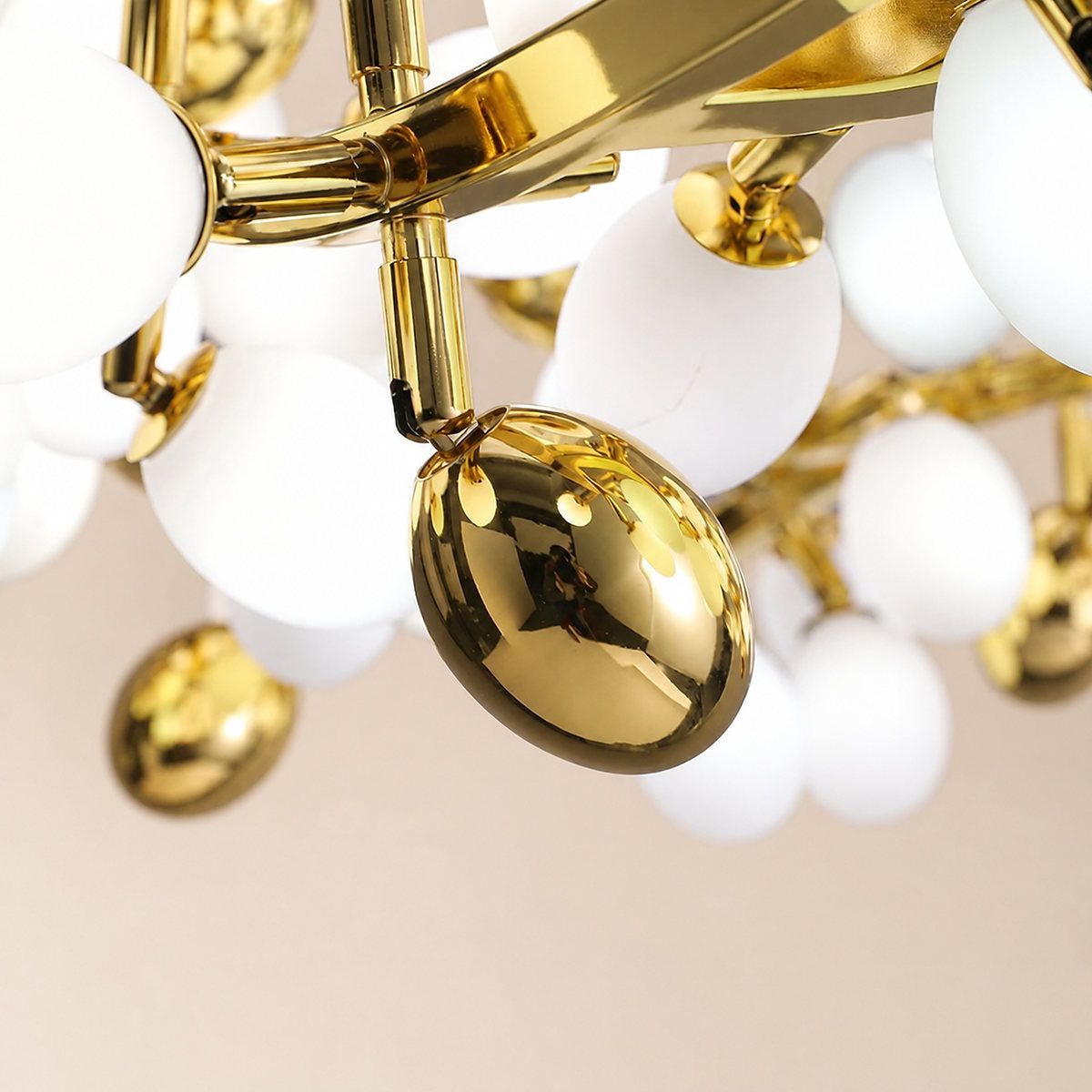 Tricolordeer Linear 80-Light Glass Pendant Chandelier