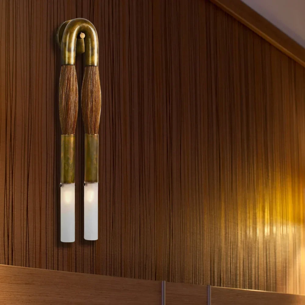 Horsehair Wall Sconce 30''H